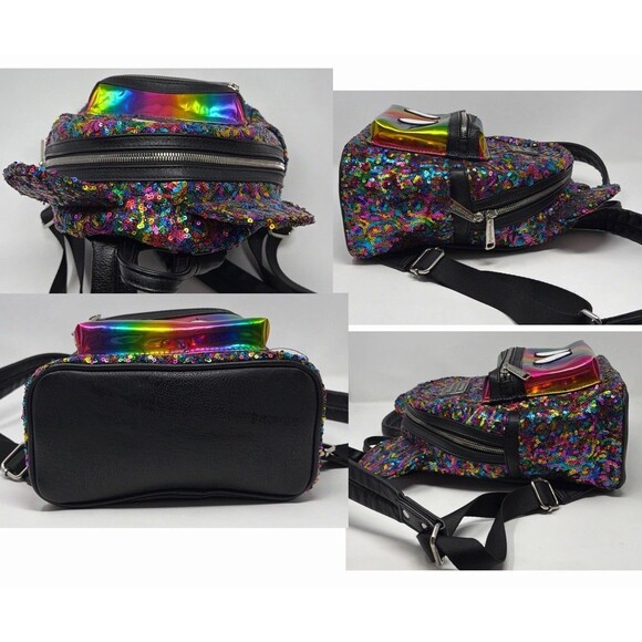 Disney Parks Loungefly Rainbow Sequin Mickey Ears Mini Backpack main image 14
